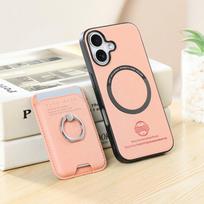 HONOR 600 PRO 5G 2026 LUXURY CASE 2 IN 1 Detachable Leather Funda for Huawei Honor 400 Lite 200 Honor400 Smart Magnet Card Cover Honor 400 rožinė