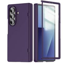 For Samsung Galaxy Z Fold 7 Magnetic Case, Full Body Shockproof Slim Cover with Built-in Screen Protector and Hinge Protection For Galaxy Z Fold 7 tamsiai violetine spalva