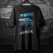 Classic USA Motorcycle Pan America Shark Inspiration TShirt New 100 Cotton ONeck Short Sleeve Casual Mens Tshirt Size S3XL S