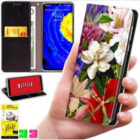 Etui Typu Portfel Do Motorola Moto G06 / G06 Power - Pokrowiec Bluemoon Nadruk + Szkło 9H