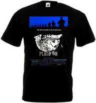 26 PLATOON Ver.2 Movie Poster T Shirt Black All Sizes Unisex T-Shirt S įvairiaspalvis