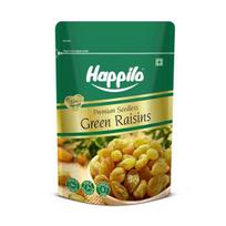 Happilo Premium žaliosios razinos be sėklų 250g | Premium Kishmish/Kismis | Daug geležies ir vitamino B | Sveikas saldus skanėstas vakaro troškimams
