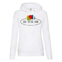 Fruit of the Loom Womens/Ladies Vintage Logo Printed Hooded Hoodie XS balta
