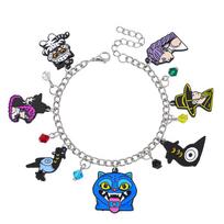 KPop Demon Hunters Rumi Jino Dreapy Tiger Crow Enamel Pendant Charm Bracelets Handmade DIY Jewelry for Women And Girls gray