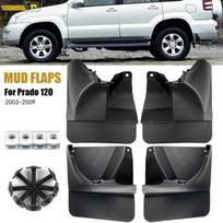 OE stiliaus suformuoti purvasaugiai purvasaugiai, skirti Toyota Land Cruiser Prado FJ120 120 2003-2009 purvasaugiai priekiniai galiniai Only Rear black