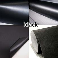152x30 cm šlifuotas juodas metalinis aliuminis, automatinis lankstus vinilo apvyniojimas automobiliui, metalinis juodas šlifuoto plieno apvyniotas folija juoda