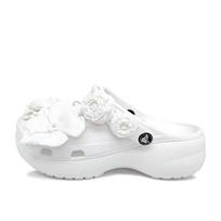 Crocs Classic Platform Batai Aoyama Camellia Paprasti ir universalūs Mados tendencija Laisvalaikio Batai su skylutėmis Moteriški Balti 38-39 balta