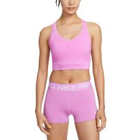 Nike Pro Lengvas Greitai Džiūstantis Vienspalvis Sportinis Topas Moteriški viršutiniai drabužiai Šviesiai Rožinis IB9415-503 S pink
