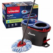 Besisukantis mopas su kibiru Vileda H2prO talpy nešvariam ir švariam vandeniui