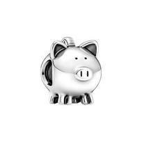 Pandora Cute Piggy Bank Charm Women Charm 799549C00 Box,Silver