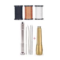 9 pcs/set DIY Craft Shoe Thread Repair Tool Straight Hook Hand Quilting Needles  Shoes  Punching 1SET