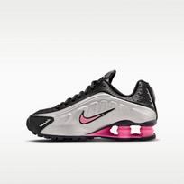 Nike Shox R4 Juoda Metalinė Sidabrinė Pinksicle (GS) 39