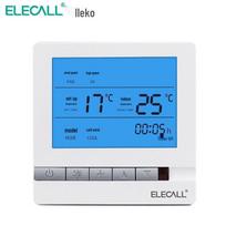 ELECALL EK8805FB Central AC Fan Coil LCD Thermostat balta spalva