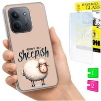 Etui Do Xiaomi Redmi 15C 5G 173Mm / Poco C85 Case Plecki Owieczka Szkło 9H
