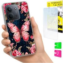 Etui Do Xiaomi Redmi 15C 5G 173Mm / Poco C85 Case Plecki Motyl + Szkło 9H