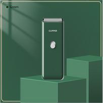 Waterproof Pet Hair Trimmer for Dogs Low Noise Professional Grooming Clipper Rechargeable Tool žalia