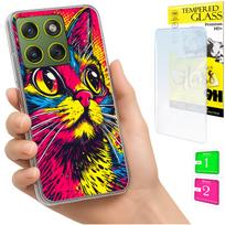 Etui Do Motorola Edge 70 Obudowa Foto Case Plecki Grafika Kotek + Szkło