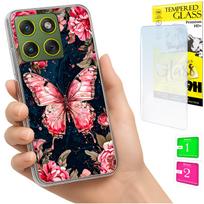 Etui Do Motorola Edge 70 Obudowa Foto Case Plecki Grafika Motyl + Szkło
