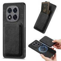 2 viename Nuimamas Kortelių Lizdas Piniginė Odinis Magnetinis Dėklas Xiaomi Redmi Note 14 Pro 12 13 13C F5 14T Retro Krepšys Kišeninis Dangtelis For Poco X6 Pro juoda