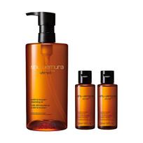 Shu Uemura Skin Nourishing Cleansing Makeup Remover Oil Moisturizing, Refreshing and Cleansing + Amber Cleansing Oil 450ml+50ml*2 without gift box ruda
