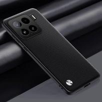 Plain PU Leather Matte Case For Xiaomi 15T 14T Pro Silicone Ultra Thin Soft Frame Shookproof Bumper Cover For Xiaomi MI 17T Pro Xiaomi 13T Pro matinė juoda spalva