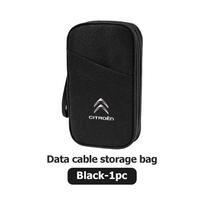 Travel Data Cable Organizer Pouch Carry Case Portable Storage Bag For Citroen Jumper Celysee Cactus Picasso Aircross Saxo Grand