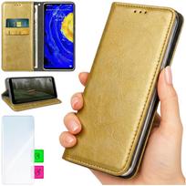 Etui Typu Portfel Do Xiaomi 14T Pro - Złoty Pokrowiec Bluemoon