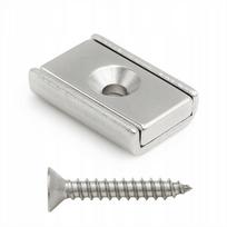 Magnes Neodymowy W Obudowie Pod Wkręt 20X13.5X5Mm - Udźwig 6 Kg