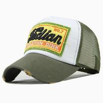 Breathable Mesh Baseball Hat Letters Embroidery Hip Hop Style Snapback Cap Cotton Adjustable Sun Protection Caps Outdoor vyno raudonos spalvos
