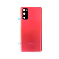 Cache batterie (vitre arrière) - SAMSUNG - Galaxy S20 FE (G780F/G781B) - Rouge - Original - Remplacement