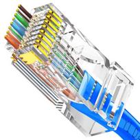 JingMian Cat5e Pass-Through RJ45 Modular Plugs