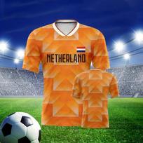 European football fan jerseys  V-neck short-sleeved shirts  spectator apparel  training apparel outdoor sportswear holiday gifts L