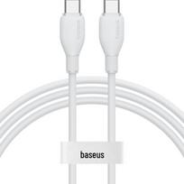 Baseus Dual Type-C PD100W Fast Charging Cable balta spalva