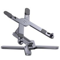 Foldable Laptop Stand 360 Rotation Notebook Table Aluminum Alloy Holder Portable Book Tablet Bracket with Heat Dissipation pilka spalva