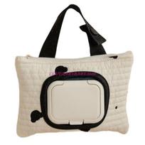 Baby Wipes Pouches with Lovely Bear Embroidery Practical Storage for Parents 4XBC juoda