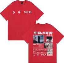 Rapper Eladio Carrion Don Kbrn 2025 Tour Tee Shirt Men's Women Harajuku Y2k Oversized T-shirt Cotton Casual Short Sleeve T Shirt S