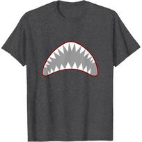 Shark Jaw Short Sleeve TShirt Cool Gift t shirts Vintage Graphic Tee 100 cotton printed clothes All size Tops S6XL S
