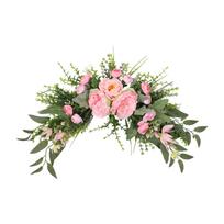 Vestuvių arka gėlės Dirbtinė gėlių girlianda ant sąramų Bijūno gėlės girlianda patalpoms/lauko Valentino dienos Sodo ceremonija
