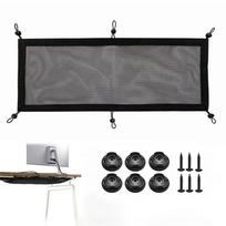 Cable Organizer Holder Under Desk Wire Management Net Large Capacity Flexible Adjustable Under Desk Mesh Wires Plugs Organizer China Mainland