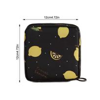 Sanitary Napkins Storage Bag Feminine Period Pouch Portable Tampon Organizer Bag Mini Makeup Lipstick Storage Pouch Bags juoda
