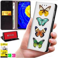 Etui Typu Portfel Do Motorola Edge 70 - Pokrowiec Bluemoon Nadruk + Szkło 9H