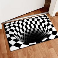 Halloween Joker Carpet 3D Visual Stereoscopic Floor Mat Entrance Foot Mats Kitchen Living Room Balcony Party Home Decoration 30X50CM