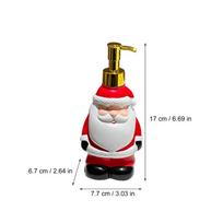 Santa Soap Dispenser Hand Wash Pump Christmas Bathroom Kitchen Decor Holiday Party Reusable Holiday Accessory