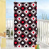 Playing Card Suits Towel Soft Pool Gift For Travel Gym Shower Camping Quick Dry Sports Large Beach Towels STJ40x70CM