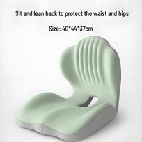 Memory Foam Lumbar Support Cushion for Chairs 44x40x37 cm
