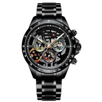 AILANG Nauji laikrodžiai Vyriški laikrodžiai Automatiniai Mechaniniai Laikrodžiai Vyriškos Tendencijos Tuščiaviduris Šviesus Vandeniui Atsparus Laikrodis Ant Riešo black