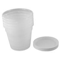Skaidrūs plastikiniai vazonai lėkštutės Vidinė oro cirkuliacija