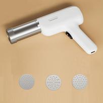 Rankinis makaronų gaminimo aparatas, automatinis įkraunamas mažas elektrinis makaronų gaminimo aparatas namuose 【1】3 Moulds balta