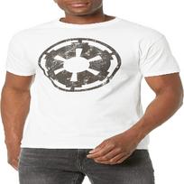 Star Wars Young Men's Empire Emblem T-Shirt S balta