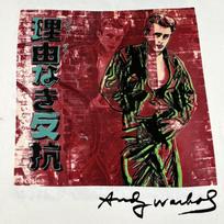 James Dean Andy Warhol Vintage Sz.L White Rare Art Single Stitch T-Shirt Mens Womens Tees Top REPRINT 2XL